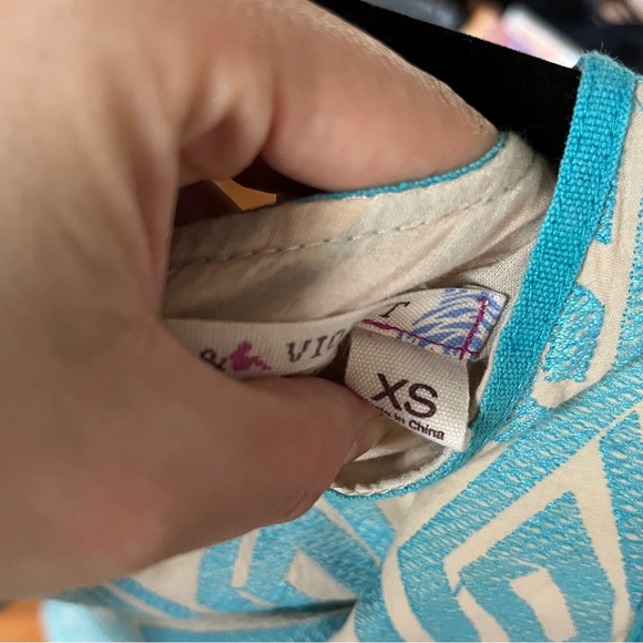 Chelsea & Violet Shift Dress - XS - 100% Cotton - Blue/Turquoise - Picture 5 of 5